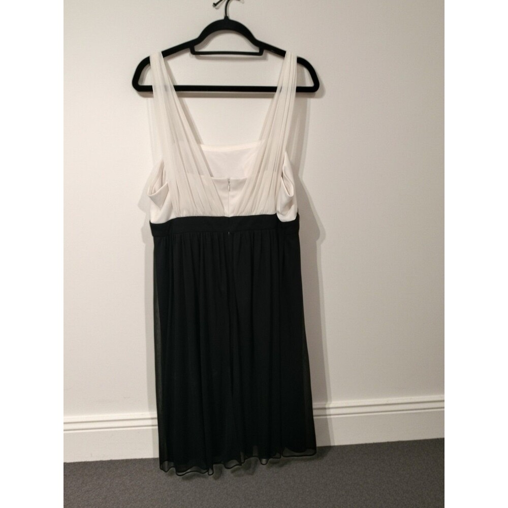 JESSICA HOWARD Womens Black & Cream Evening Occasion Cocktail Dress - Sz 16 - Picture 2 of 12